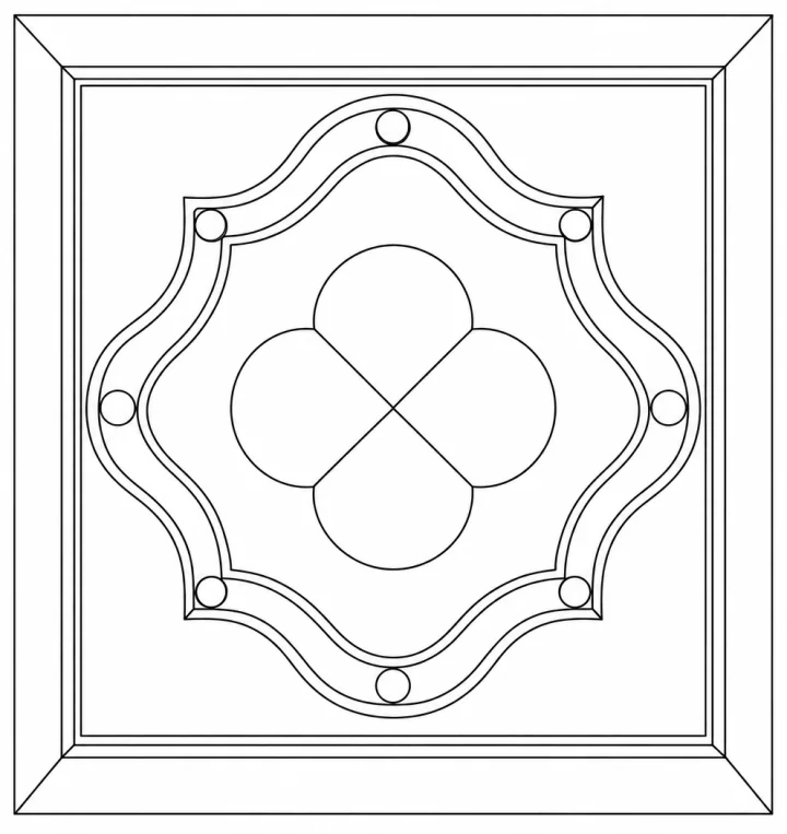 Ornament: the focus drawing made by facadetool